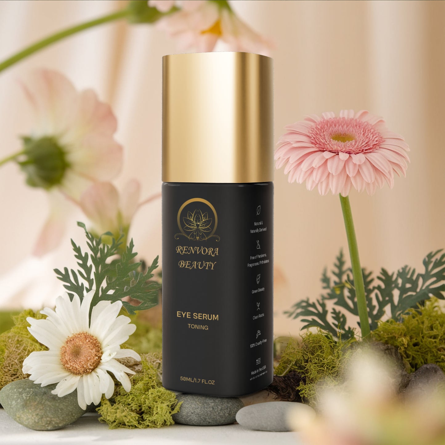 Brighten+Firm Eye Serum: Intensive Renewal Gold Cap