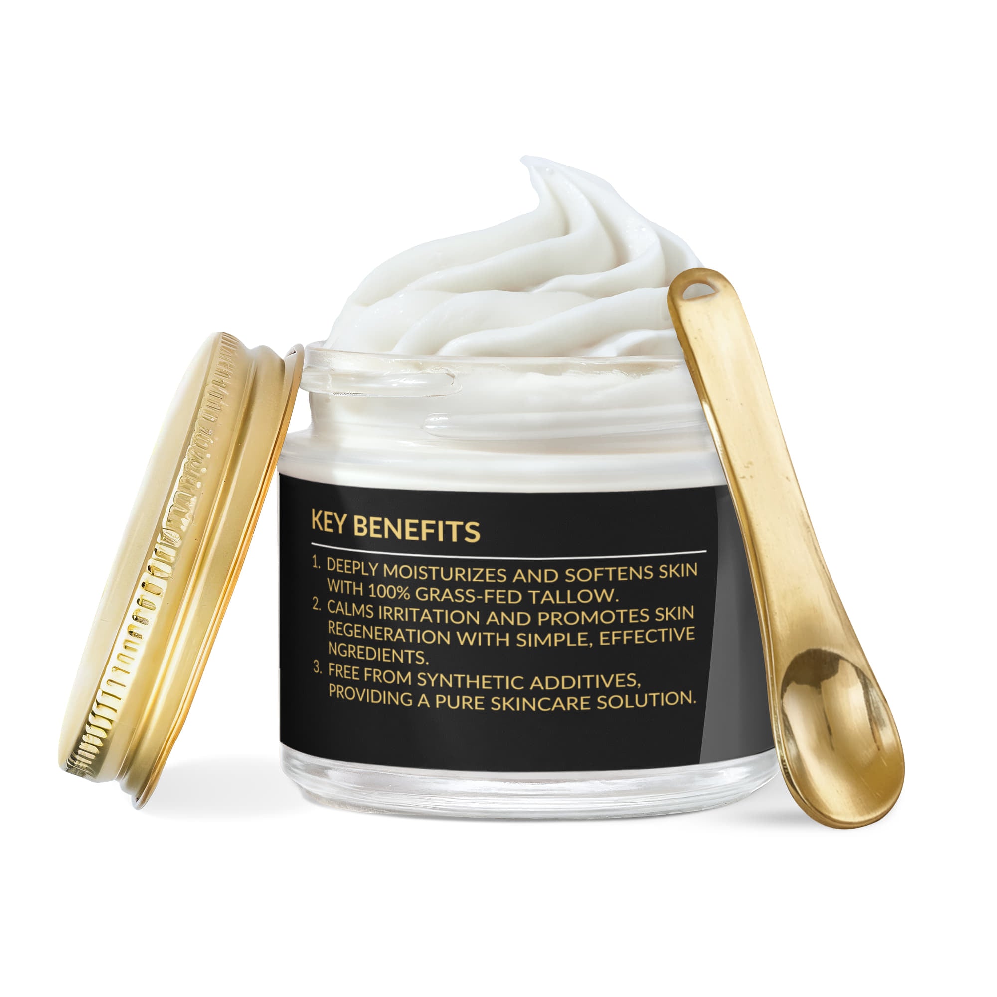 Whipped Grass-Fed Tallow Balm with Vanilla Bean