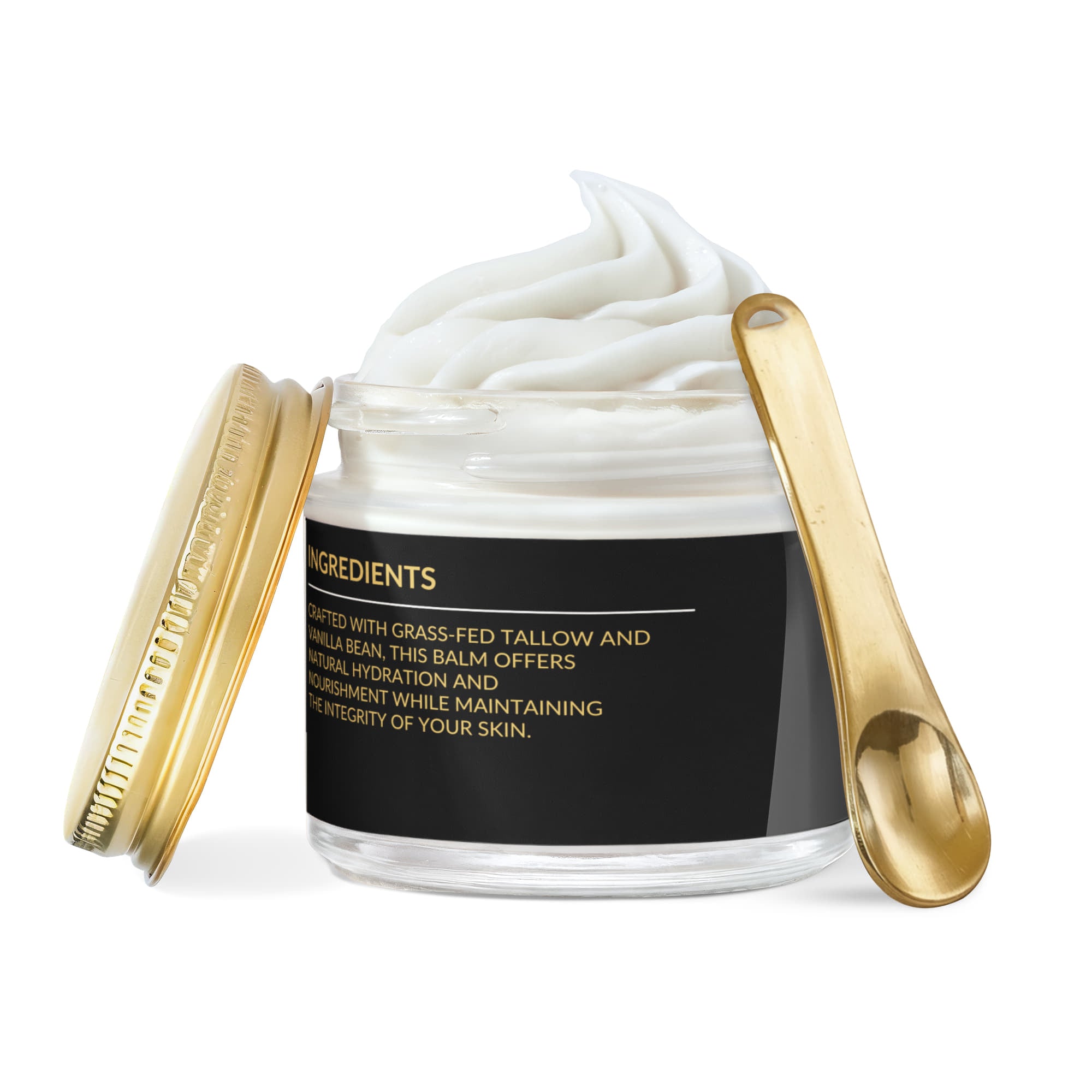 Whipped Grass-Fed Tallow Balm with Vanilla Bean